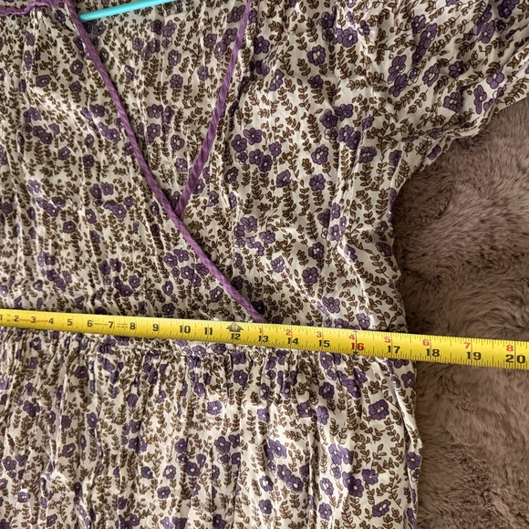 Daughters of India NWOT never worn Purple Floral Maxi Dress - Picture 7 of 10